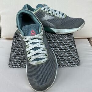 Reebok CrossFit Nano 9 Training Shoes in Silver and Teal Women’s Size 10